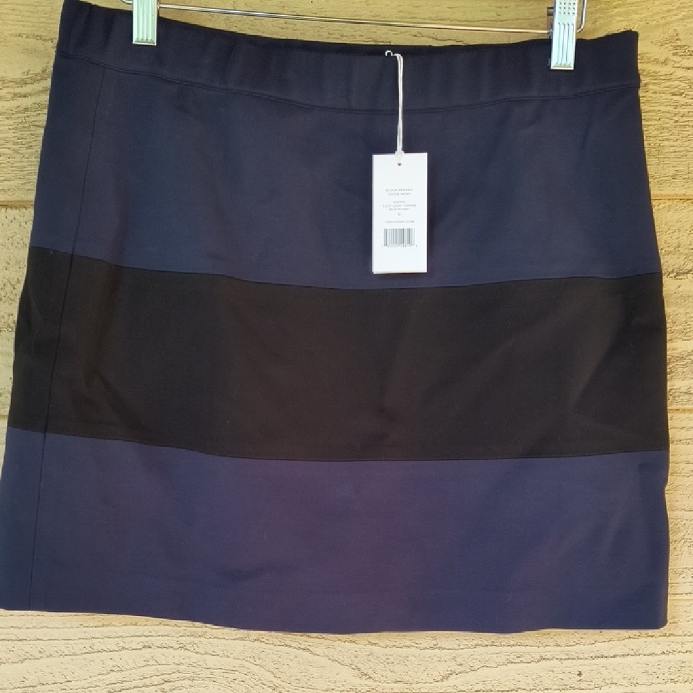 Tory Burch Sport Block-Striped Ponte Skirt